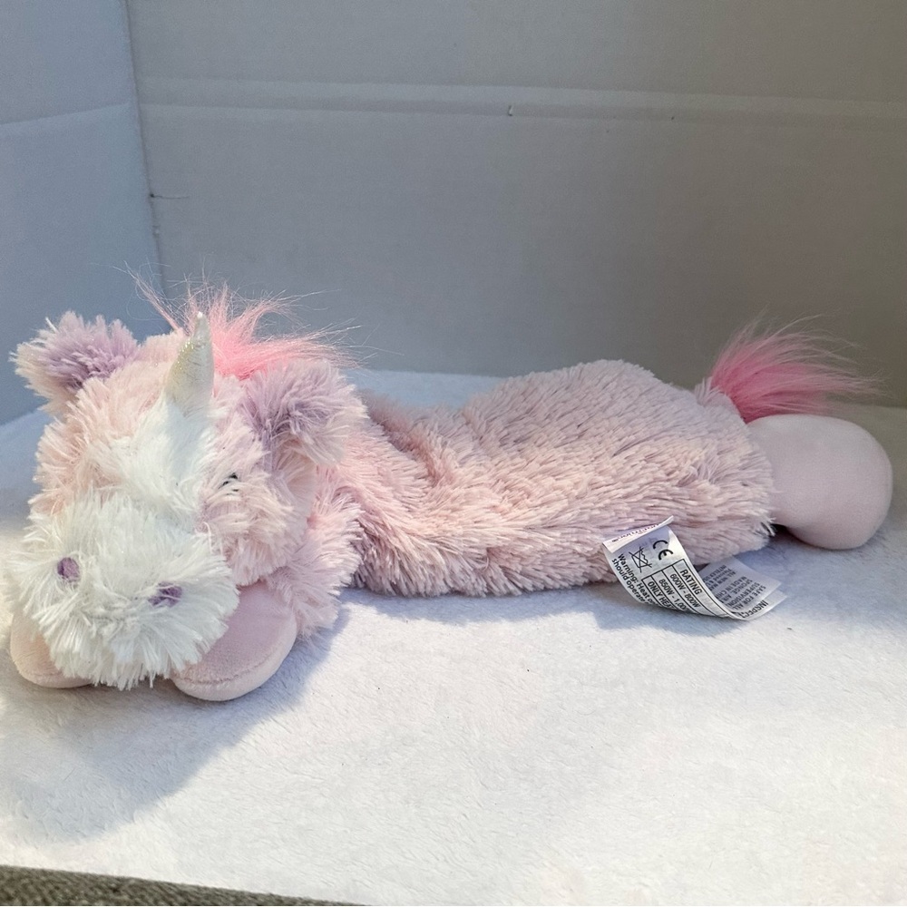 Warmies Unicorn Plush Neck Wrap Pink Microwavable or Freeze Aches Pains